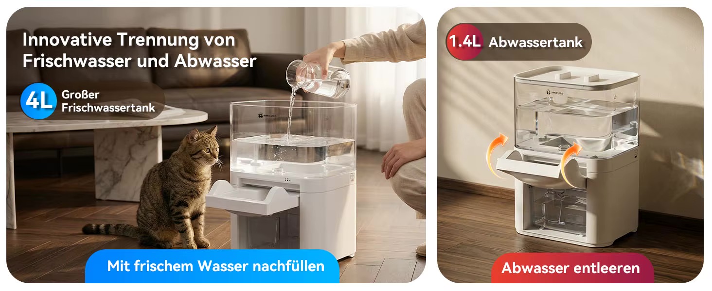 4L Automatic Pet Water Fountain Wireless 3